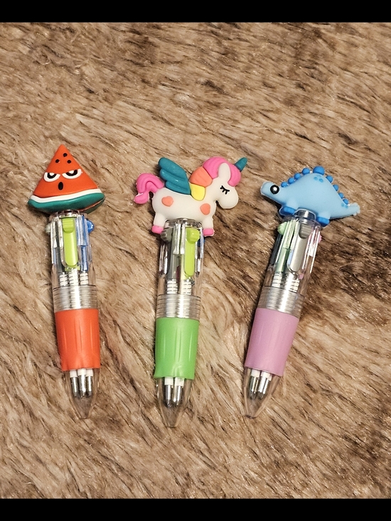 Other - Cute Assorted Multi-Color Retractable Kids Pens